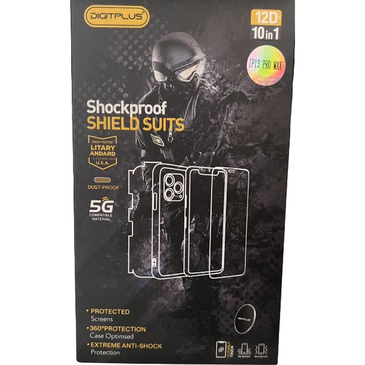 Case + Screen Protector Front And Back for iPhone 13 Pro Max