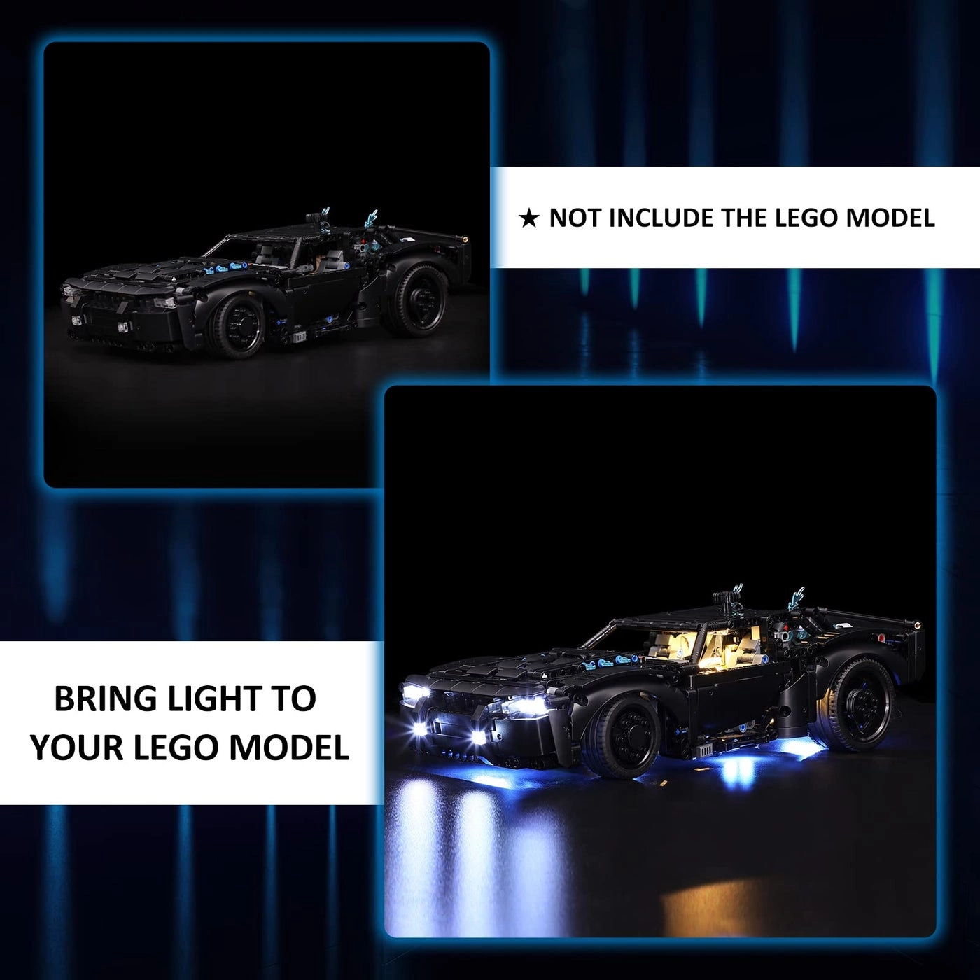 LED Light Kit for Lego 42127 - Technic Batmobile