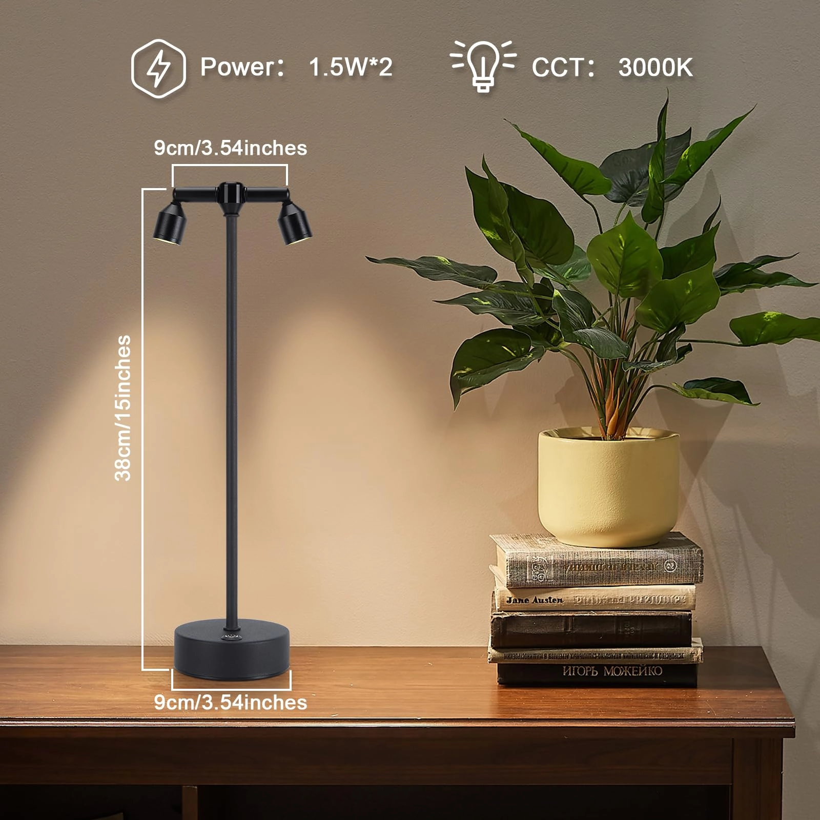 Rechargeable Cordless Spotlight - Table Spotlight Warm White