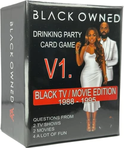 Adult Party Drinking Black People Trivia Card Game - English 21 years and up 100 pieces