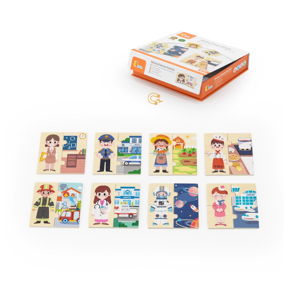 Matching Profession Wooden Puzzle (29464294-44650) - 32 pcs