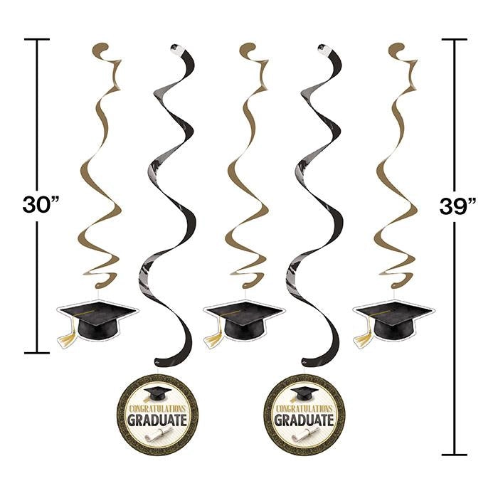 Grad Adventure Dizzy Danglers - 5-Pack Graduation