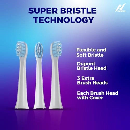 Sparkle Pro - 30000 vibrations/minute 4 Replaceable Brushheads IPX7 Waterproof