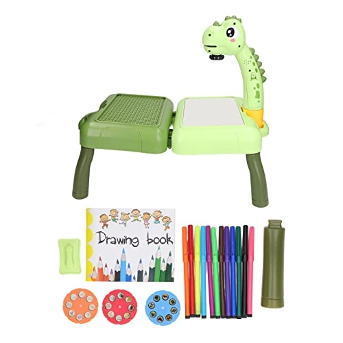 Kids Drawing Projector - 32 Stencils 12 Markers