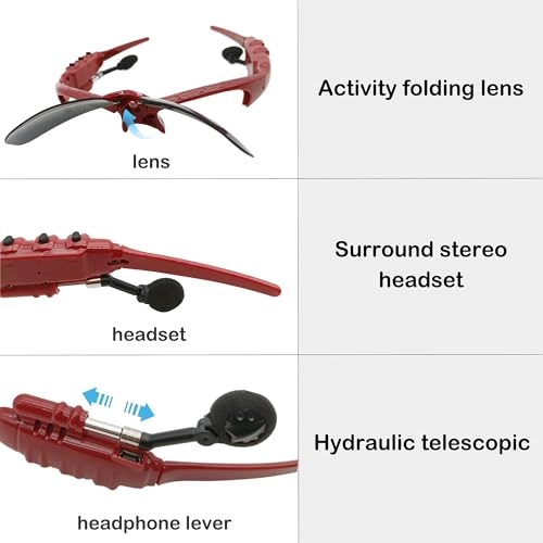 Smart Glasses - Bluetooth Red