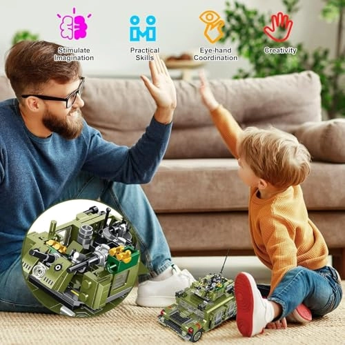 Army Tanks Toy Building Kit - 745 pcs