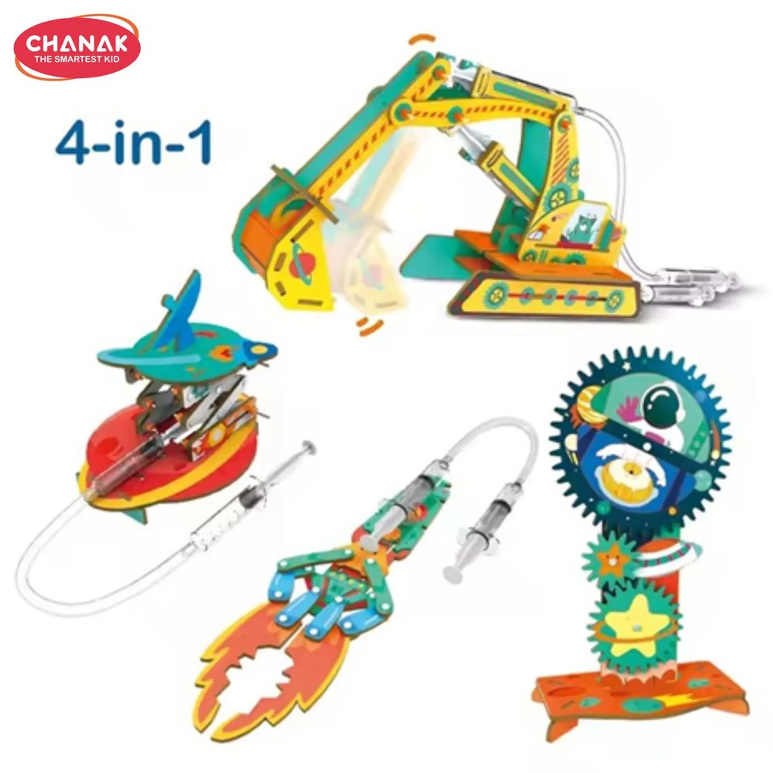 Hydraulic Machinery Steam DIY Kit Science Engineering - 8 years+