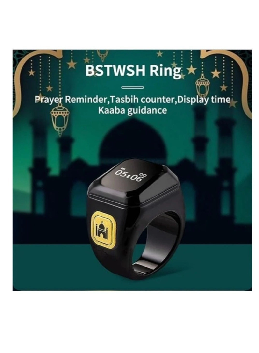 Zikr Ring Metal M02 - Green