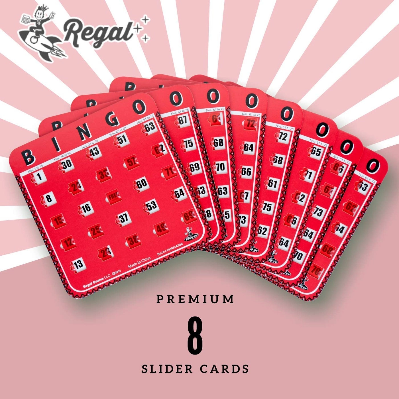 Bulk Bingo Cards - Sliding Windows Reusable Large Print