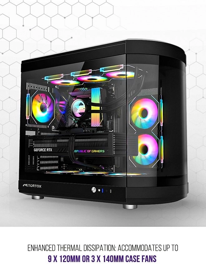 Vidrio - Curved Tempered Glass ATX/M-ATX/Mini-ITX