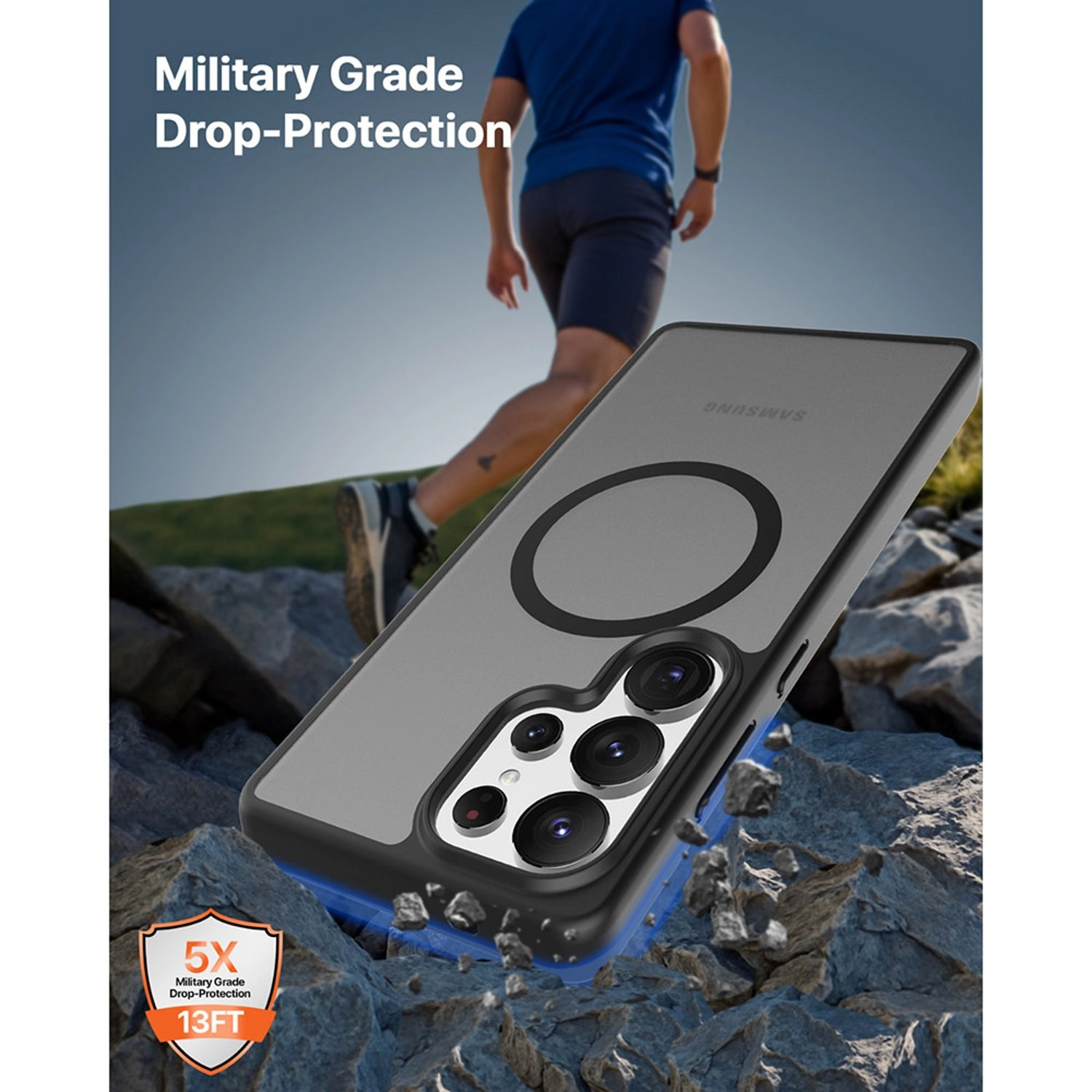 Gleam Hybrid Case with MagSafe for Samsung Galaxy S25 Ultra