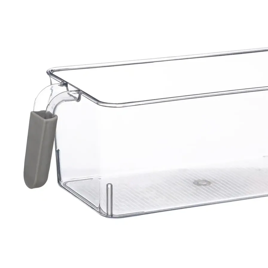 Fridge Organizer W/Handle - 12.5 x 27.5 x 11 cm Clear