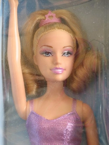 Beautiful Ballerina Doll - 11.5" glittery purple Tutu Ages 3+