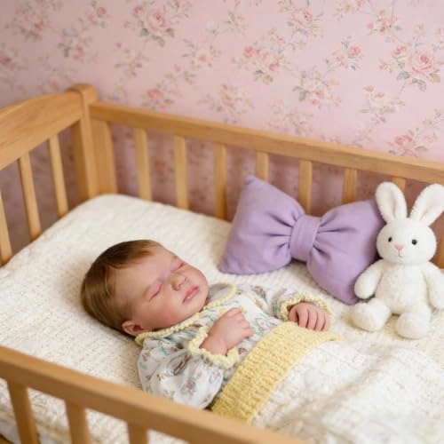 LOULOU Reborn Baby Doll - 20 Inch Soft Cloth Body & Vinyl Limbs Sleeping Ages 3+