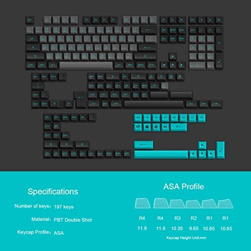 197-Key Keycap Set - ASA USB