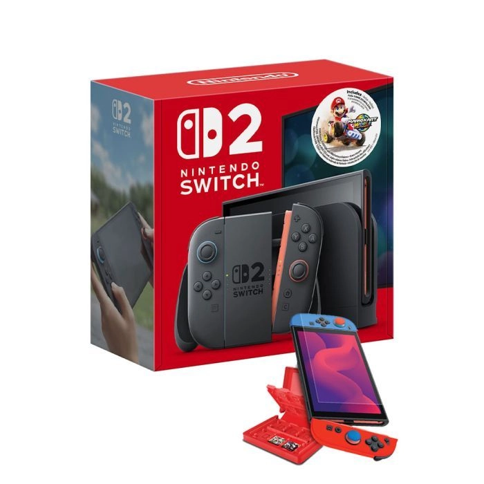 Switch 2 - 256GB + Charging Grip + Carrying Case