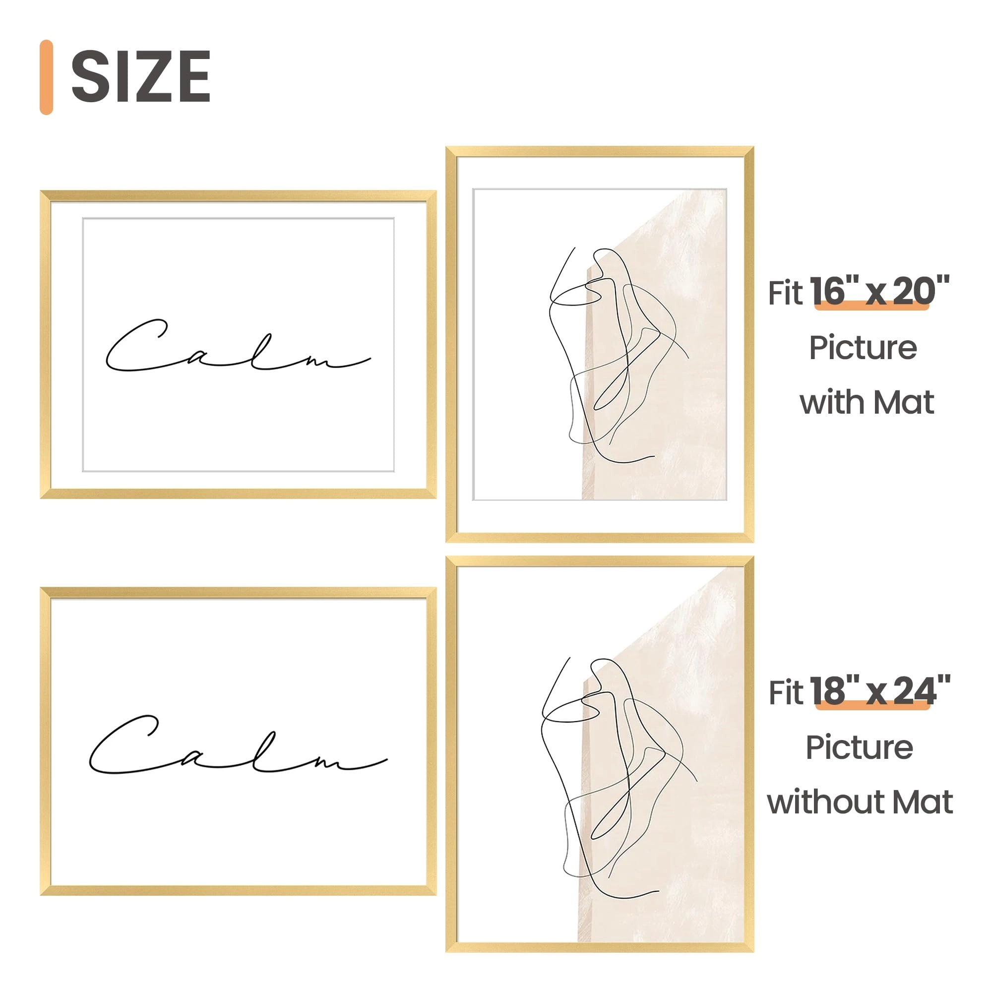 Wall Gallery Photo Frames - 18x24