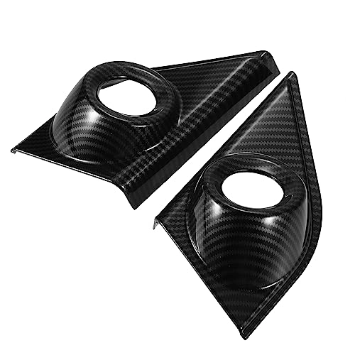 Carbon Fiber Pattern Front Door Window A Pillar Speaker Decoration Trim Cover - Honda CRV 20172022 front door window A pillars