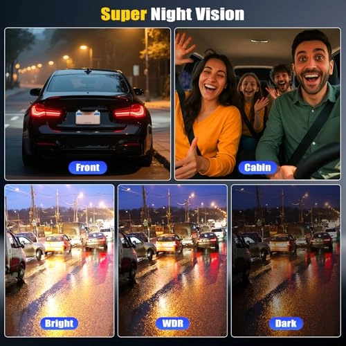 Car Dashcam - 2K+3*1080P