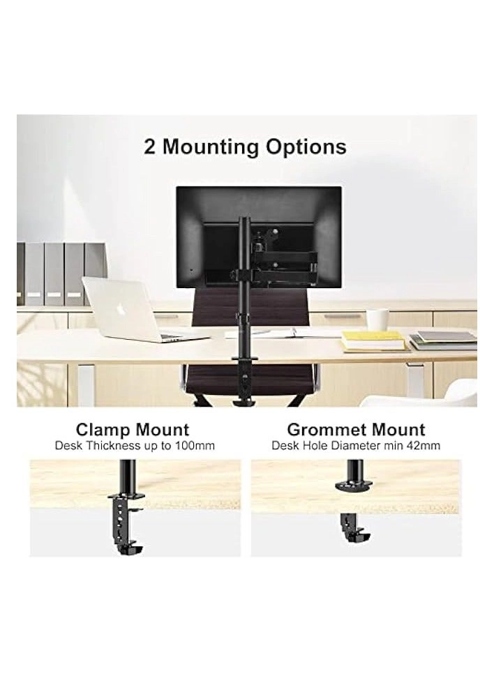 Monitor Mount Arm - Single 20 to 32 inches 75x75mm and 100x100mm