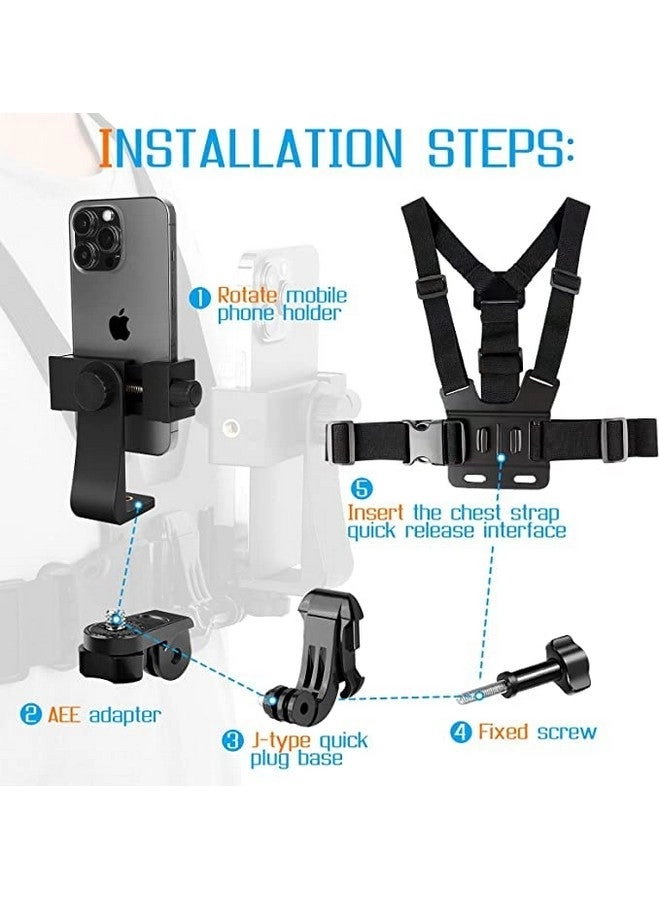 Chest Strap Mount - Mobile Phone GoPro Compatible