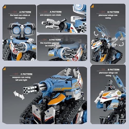 3-IN-1 Robot Building Blocks Kit - 695 pcs