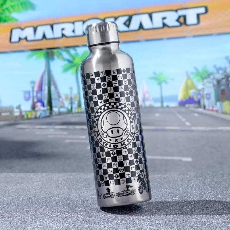 Mario Kart Metal Water Bottle - 500ml (16floz)