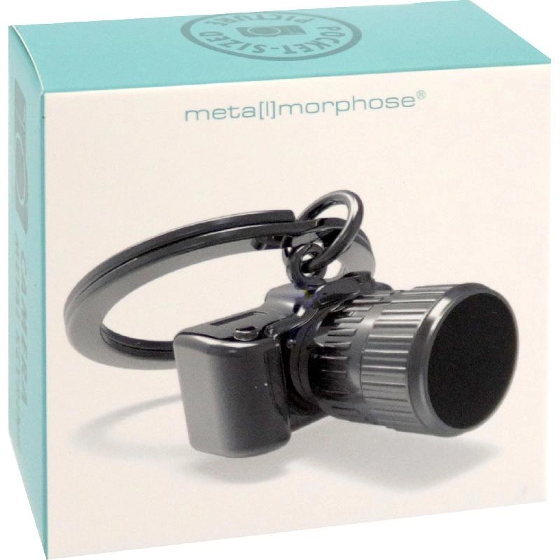 Camera Keychain - Black Metal