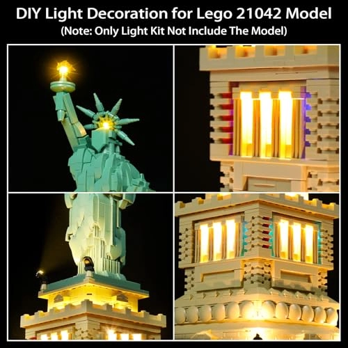 Lighting Kit 21042 for LEGO Statue of Liberty 21042 - ABS