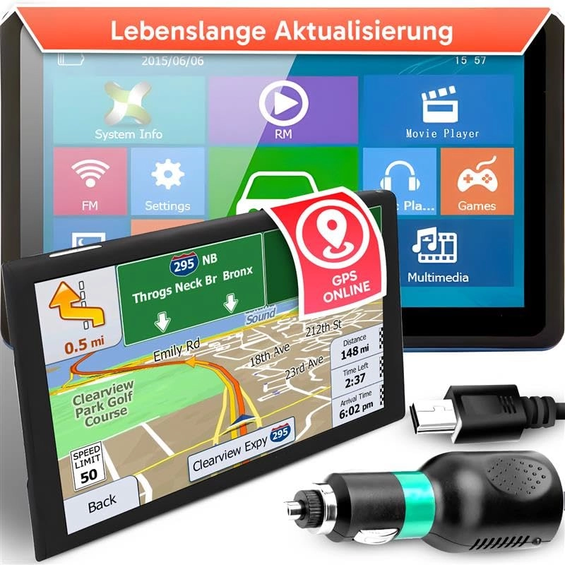 Retoo GPS Navigator - 9 inch 8GB
