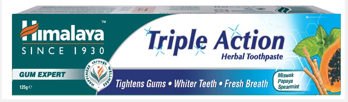 Triple Action Herbal Toothpaste 125g