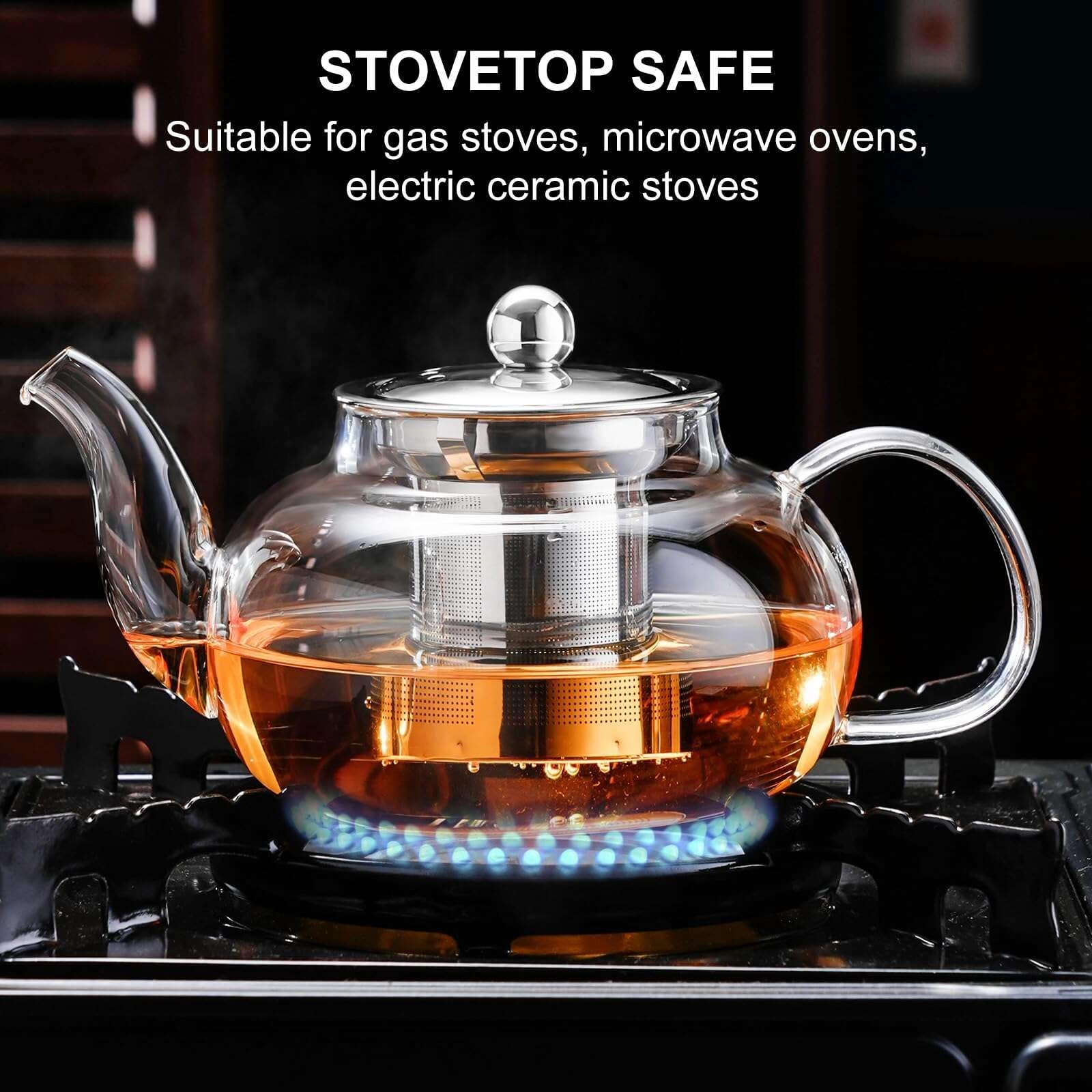 glass teapot - Borosilicate Glass 650 Milliliters