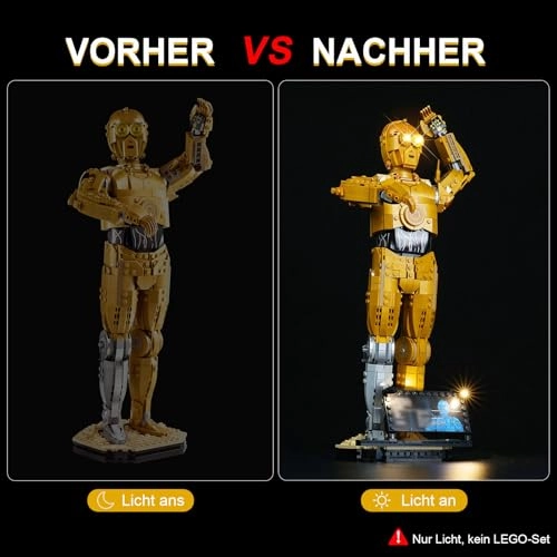 LED Light Kit Compatible with LEGO Star Wars C-3PO 75398