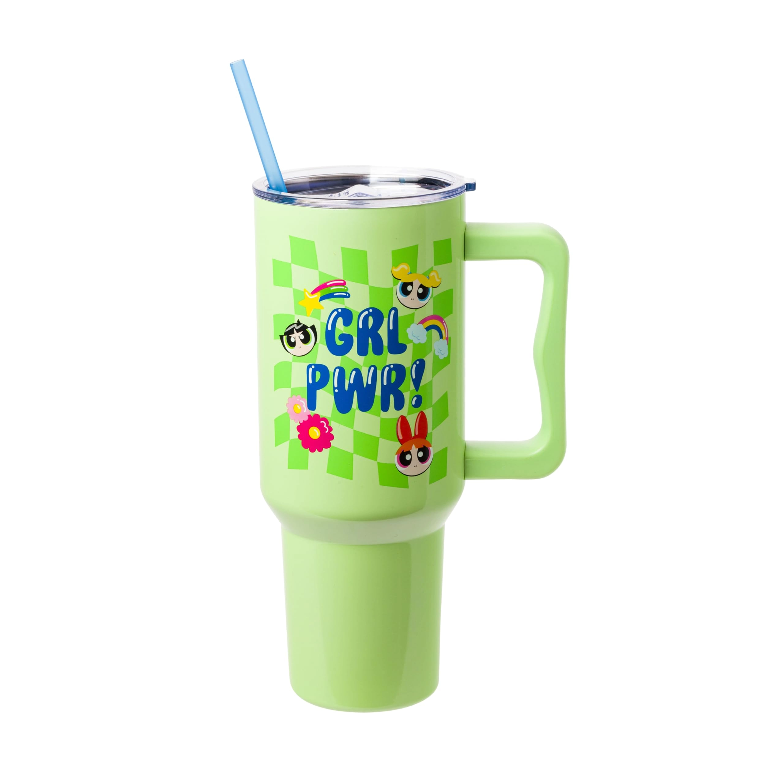 Silver Buffalo Stainless Steel Powerpuff Girls Girl Power Groovy Retro Tumbler - 1183ml