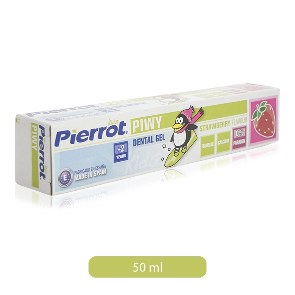 Pierrot Piwy Gel Strawberry Sodium Fluoride Toothpaste 50 ml