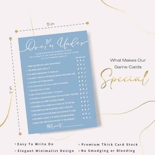 Bridal Shower Games Cards - Adult 25