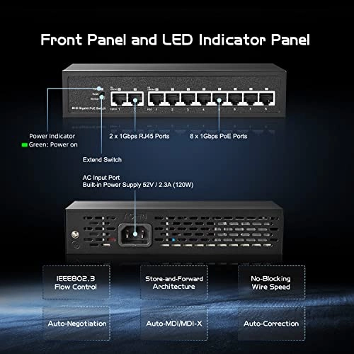 10x1G POE 10-Ports