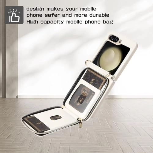 Miagon Folio Case for Samsung Galaxy Z Flip 5