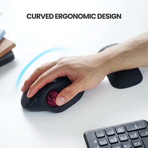 PERIMICE-720 Ergonomic Trackball Mouse - Wireless