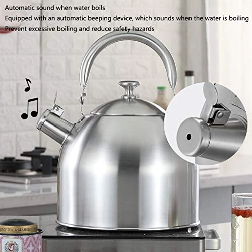 Whistling Kettle - Stainless Steel Ergonomic Handle