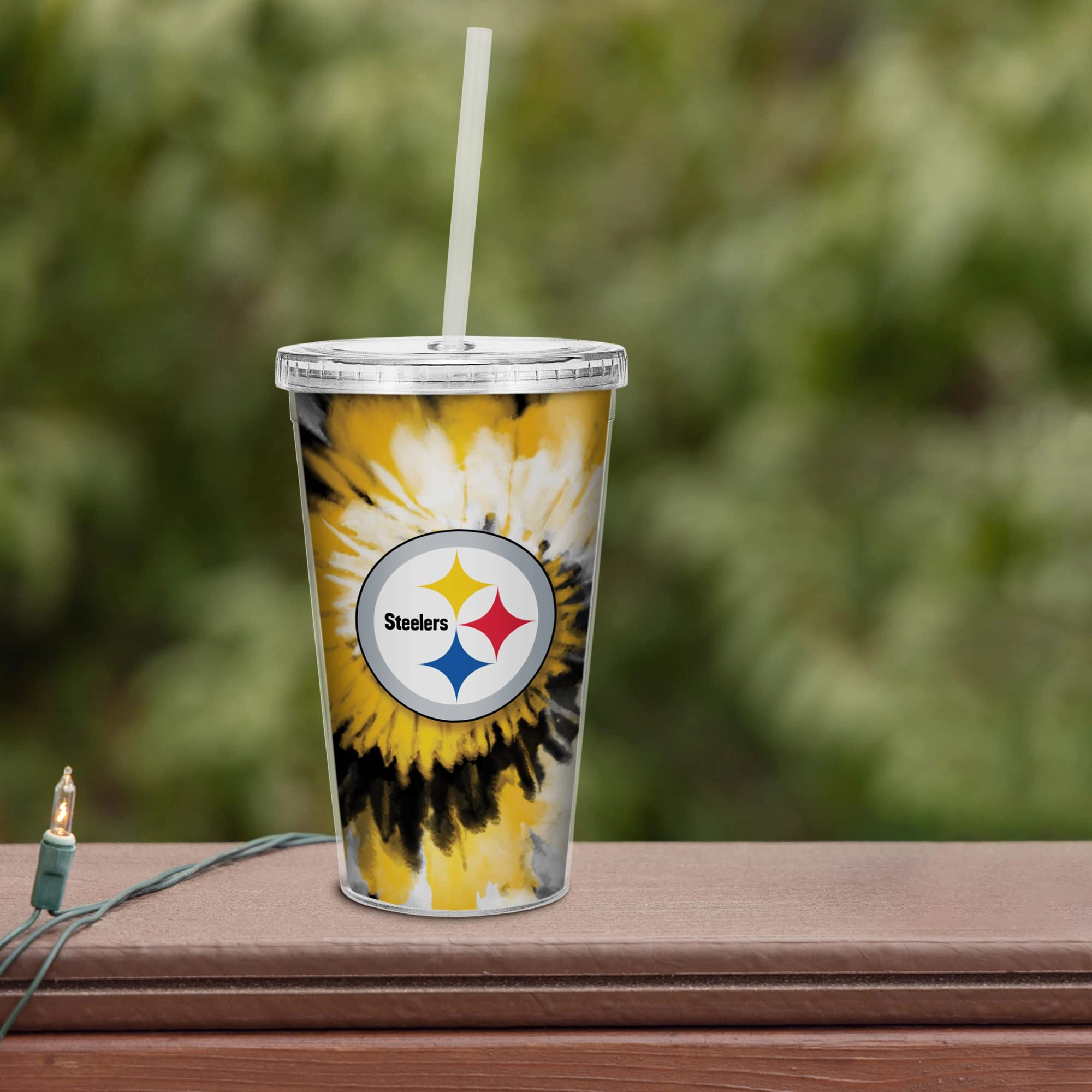 NFL Football Metallic Tie Dye Tumbler - 473ml