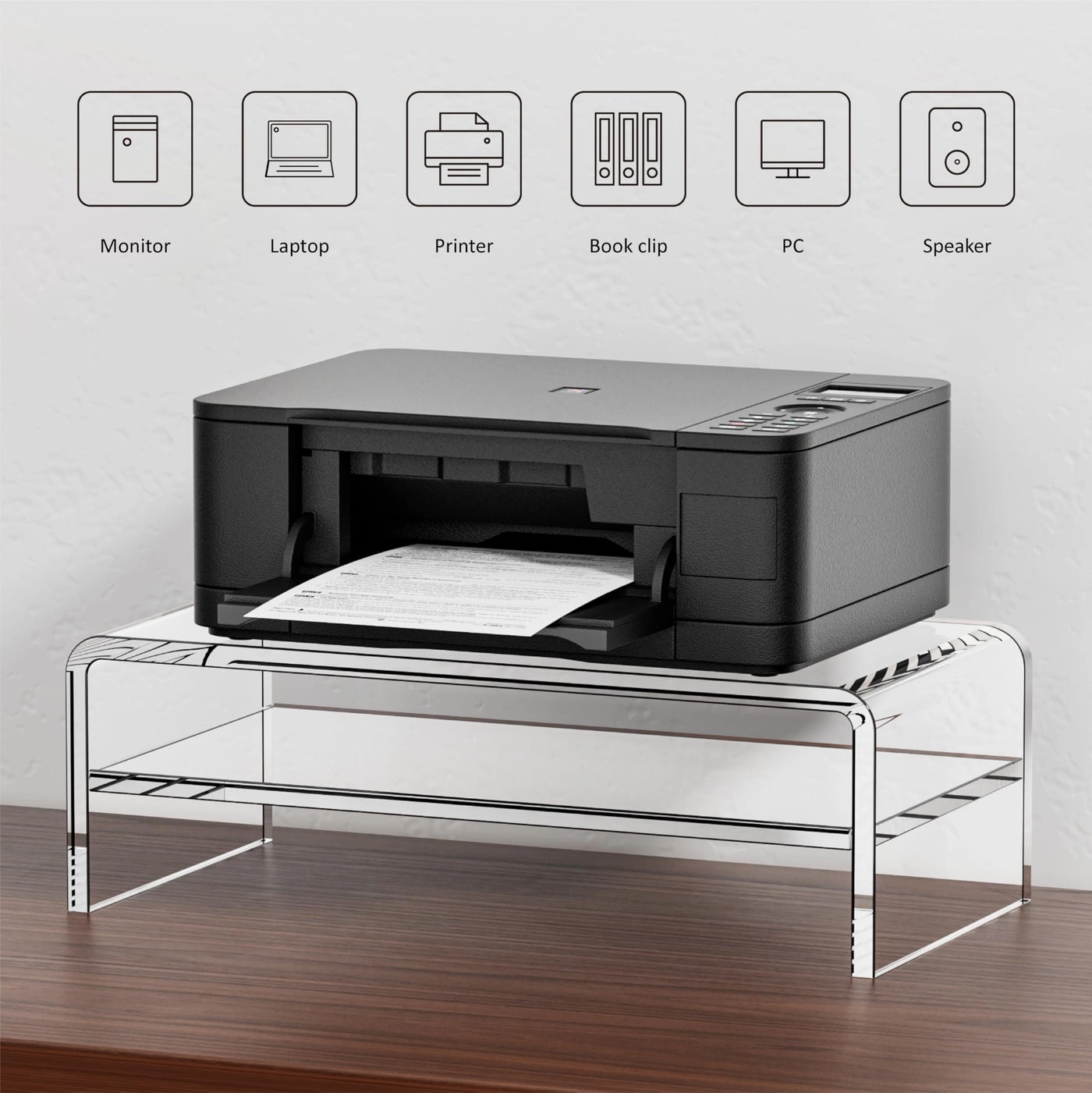 Clear Acrylic Monitor Stand Riser