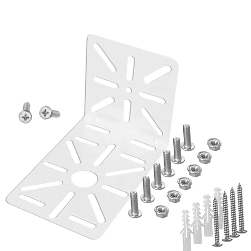 BK06P - L-Shape Wall and Ceiling Mount Bracket 2 Count White