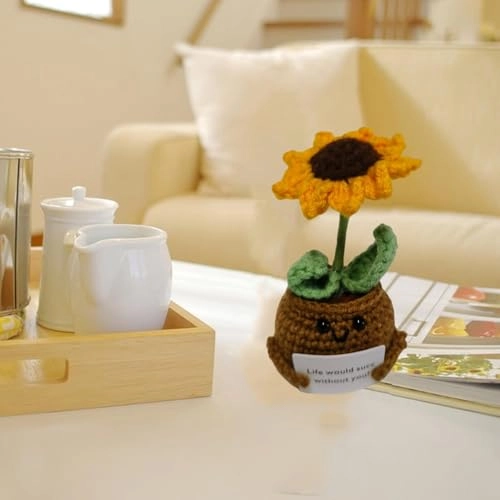 Pickled Cucumber - Handmade Sunflower Wool