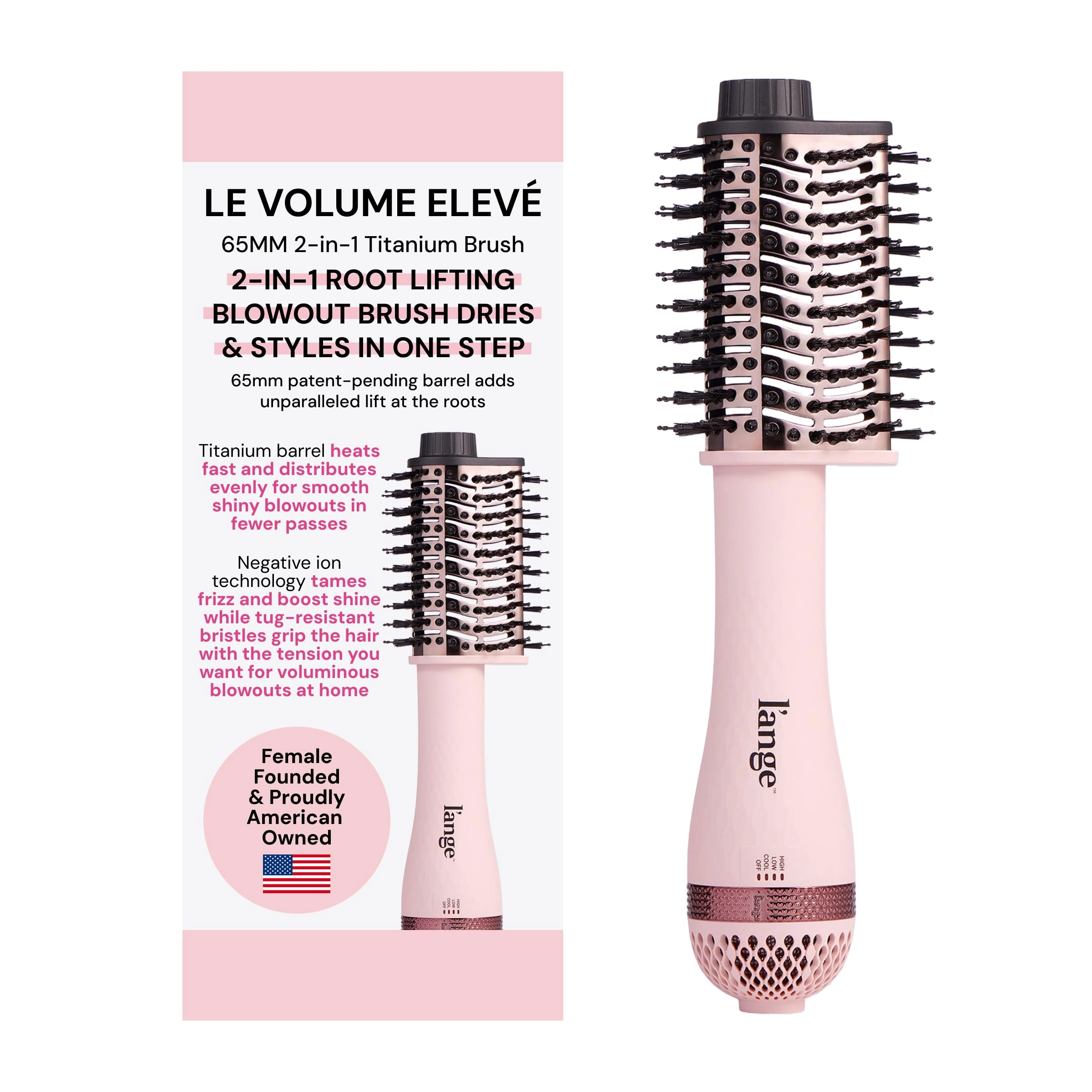 l'ange hair Le Volume Eleve - 65MM 2-in-1 Titanium