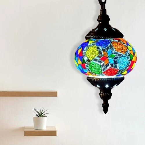 Mediterranean Pendant - E27 Mosaic