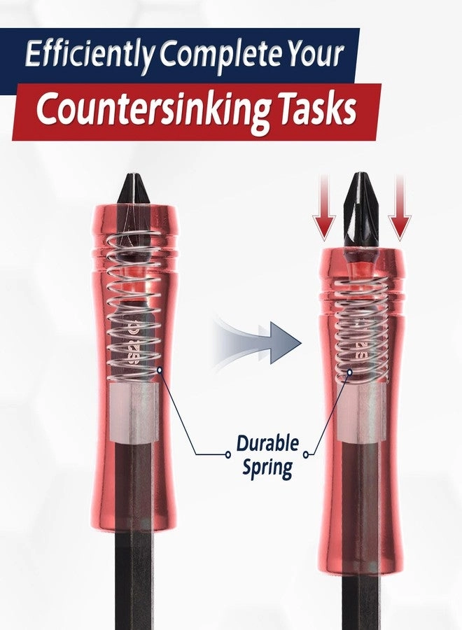 Screwdriver Bit Holder - Strong Magnetic for Impact Driver + PH2 Bits - Three 25 MM