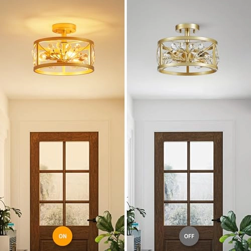 Crystal Leaf Chandelier