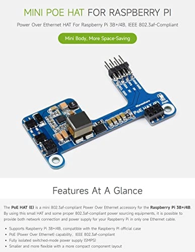 PoE HAT (E) - 802.3af-compliant