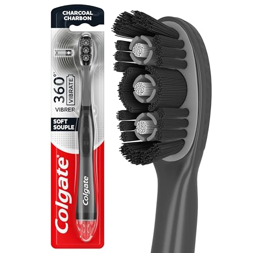 360 Charcoal Sonic Toothbrush - Extra Soft 20,000 strokes per minute